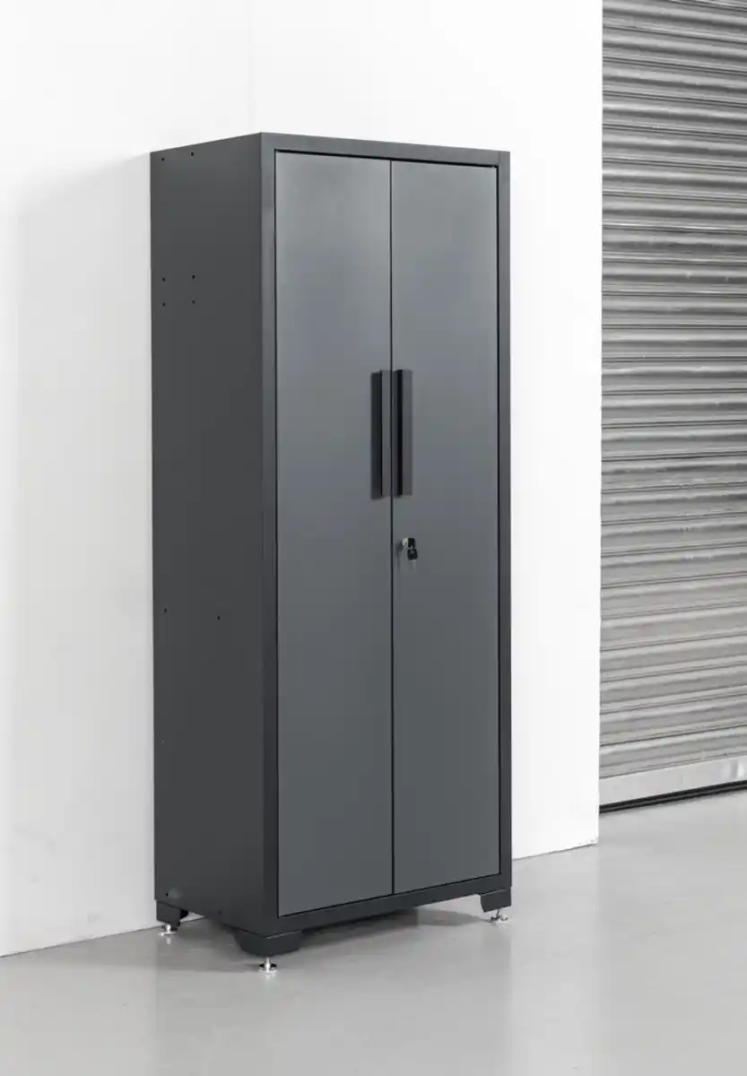 Bild 2 von Werkstatt Stahl Hochschrank pulverbeschichtet verschließbar 3 Fächer 75x 47x 193cm