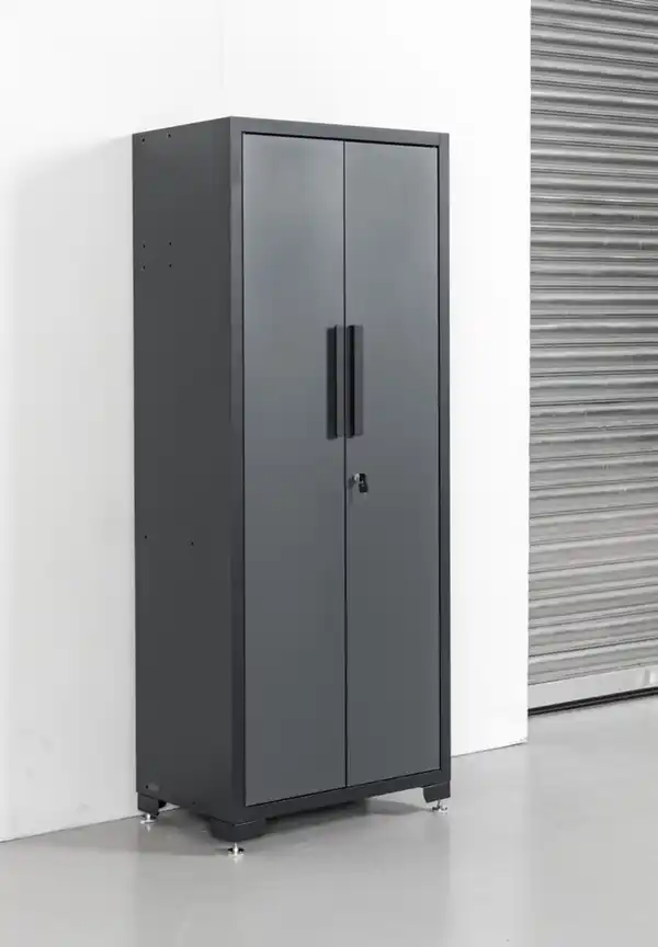 Bild 2 von Werkstatt Stahl Hochschrank pulverbeschichtet verschließbar 3 Fächer 75x 47x 193cm