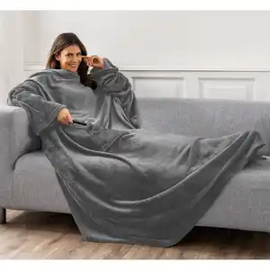 Kuschelige Decke mit Ärmeln