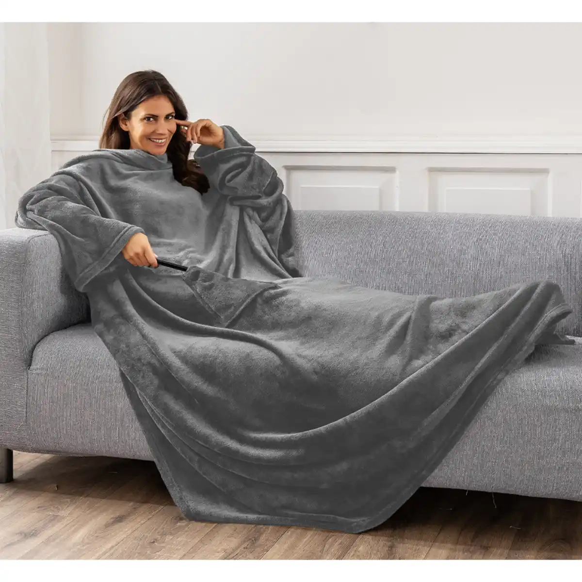 Bild 1 von Kuschelige Decke mit Ärmeln
