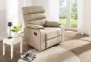 Bild 1 von TV-Relaxsessel mit verstellbarer Relaxfunktion Recliner, ca. 96 x 87 x 108 cm - Beige in Lederoptik