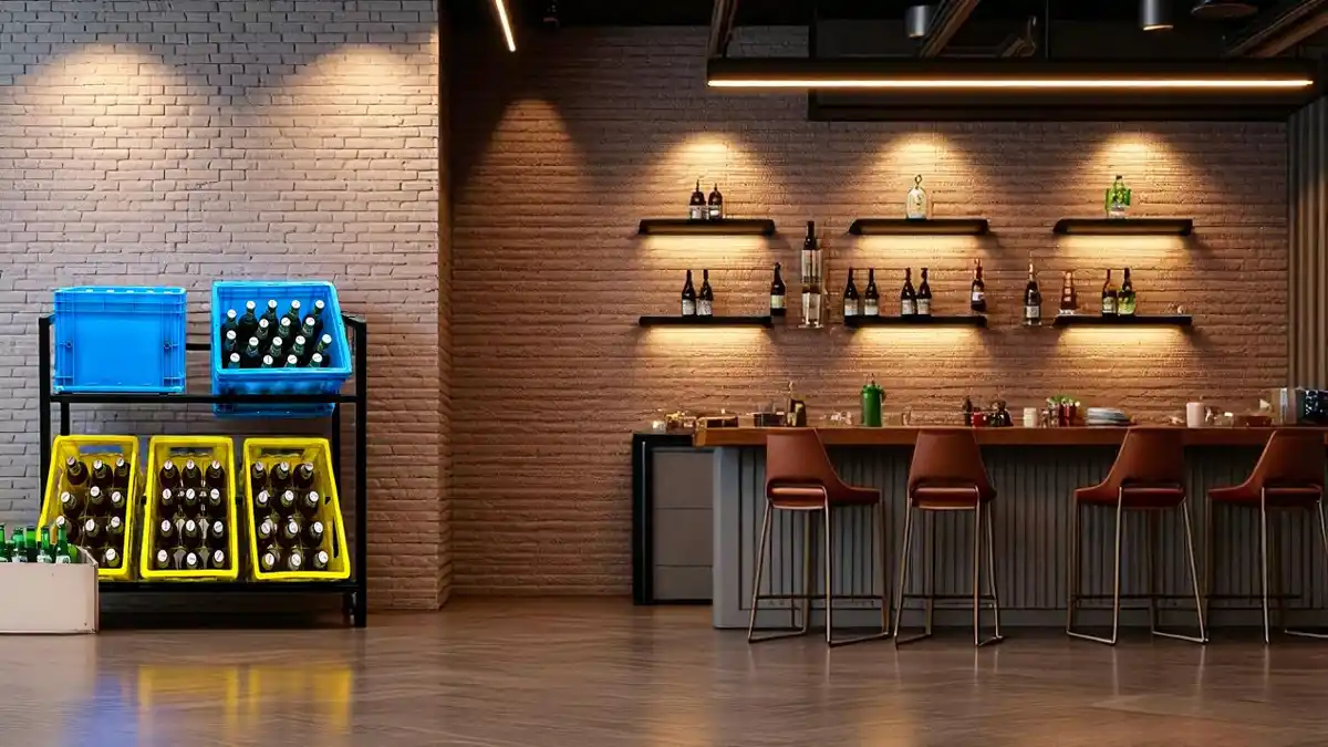 Bild 2 von Getränkekistenregal für 6 Kisten, ca. 104 x 33 x 84 cm