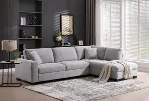 Ecksofa - Hellgrau