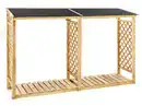 Bild 2 von Brennholzregal Outdoor aus Tannenholz, ca. 234 x 68 x 148 cm