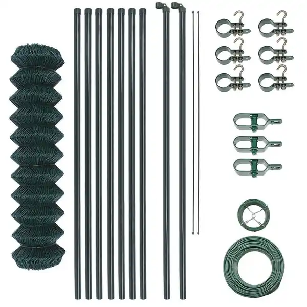 Bild 3 von Maschendrahtzaun Komplett-Set L25m x H125cm - Grün