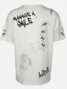 Bild 2 von Herren Shirt mit coolem Print Weiß