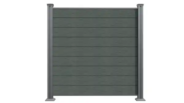 Bild 1 von WPC-Sichtschutzzaun Valla - 5x Element + 6x Pfosten - Grau