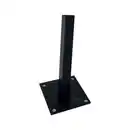 Bild 1 von WPC-Sichtschutzzaun CORTEZA - 3x Aufschraubhülse aus Edelstahl - Schwarz