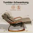 Bild 2 von Elektrischer Massage-Schaukelstuhl, ca. 126 x 64 x 81 cm - Hellbraun