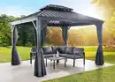 Bild 2 von Garten Pavillon-/ Pergola Prato, ca. 360 x 480 x 290 cm - Anthrazit