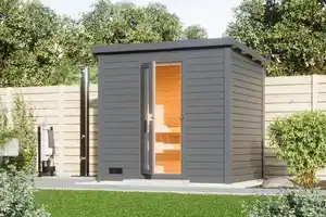 Saunahaus Telo 3 terragrau