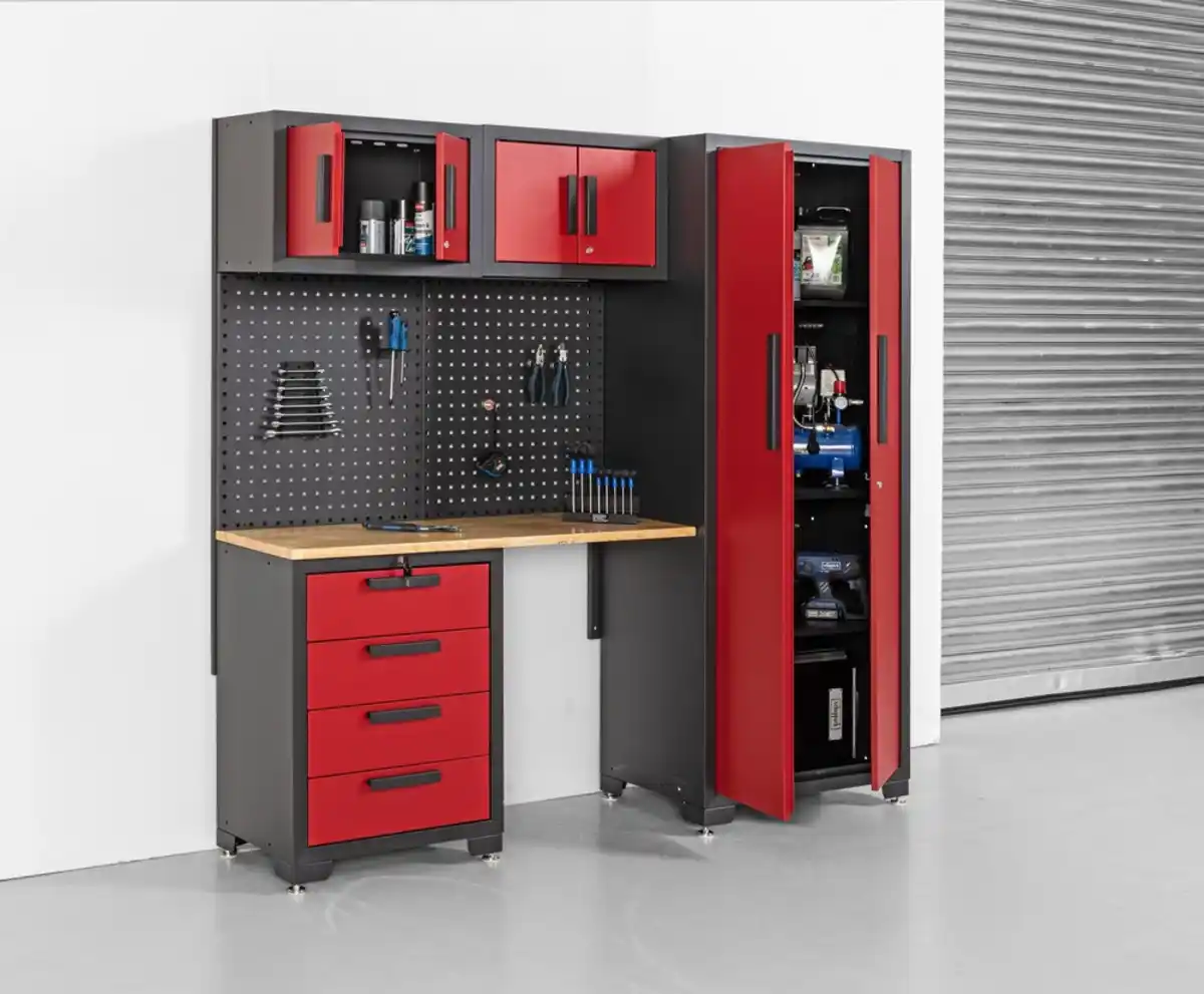 Bild 3 von Garagenschrank 5 tlg. 195 x 47,2 x 193 cm, schwarz