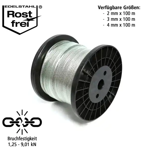 Bild 1 von Edelstahldrahtseil