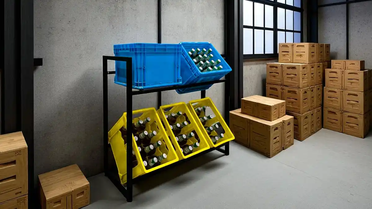 Bild 1 von Getränkekistenregal für 6 Kisten, ca. 104 x 33 x 84 cm