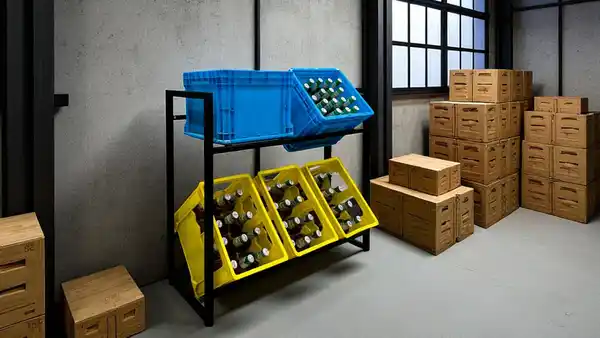 Bild 1 von Getränkekistenregal für 6 Kisten, ca. 104 x 33 x 84 cm