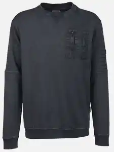 Herren Sweatshirt mit Brusttasche Marine