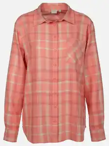 Damen Flanellbluse mit Karos Orange