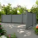 Bild 4 von WPC-Sichtschutzzaun Valla - 5x Element + 6x Pfosten - Grau