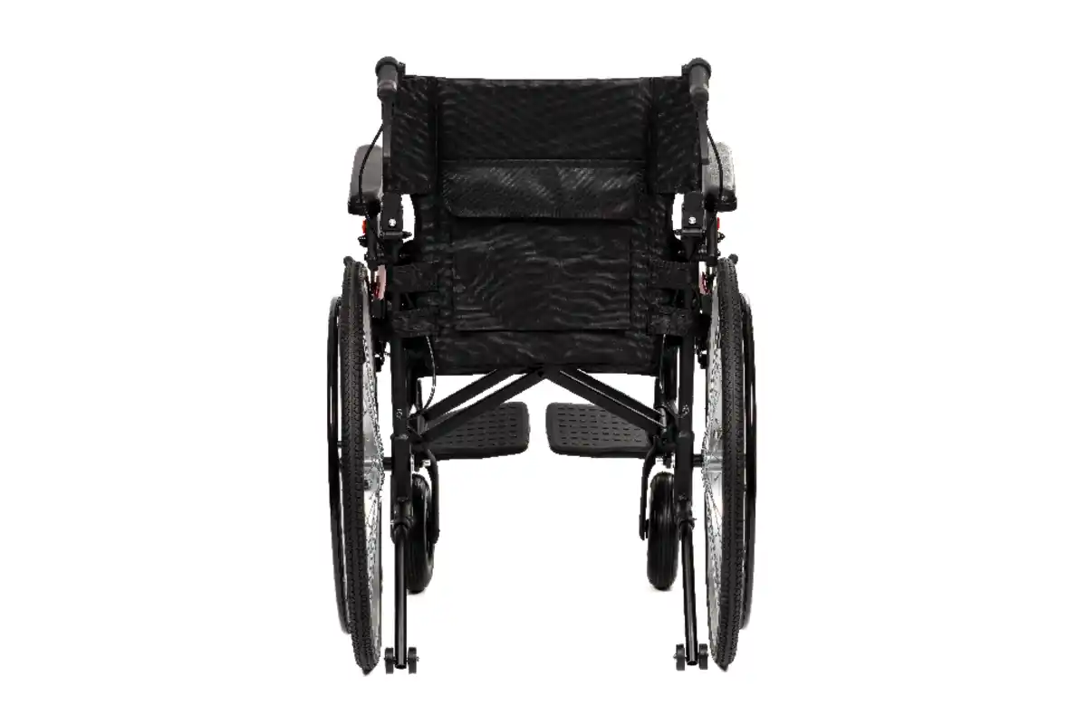 Bild 3 von Aluminium Rollstuhl AT52306P mit pneumatischen Rädern, faltbar