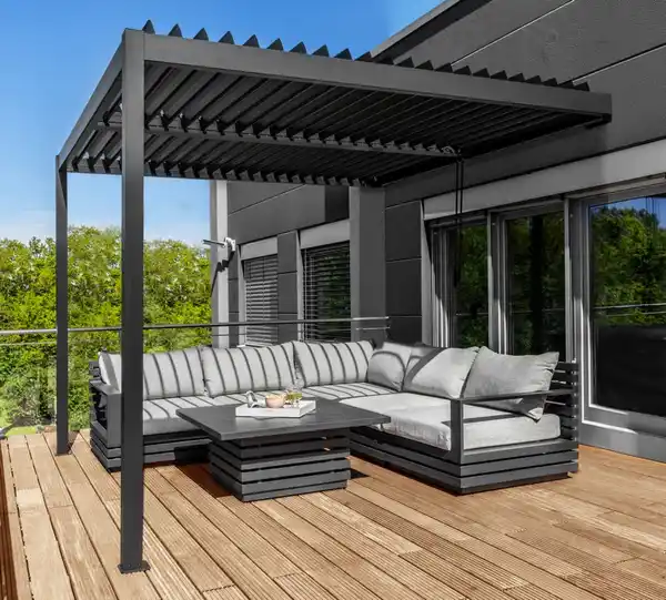 Bild 2 von Bioklimatische Wandpergola, ca. 300 x 360 x 225 cm - Anthrazit