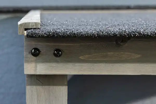 Bild 4 von Brennholzregal Outdoor, aus Tannenholz mit Stapelhilfe, ca. 120,5 x 68 x 148 cm - Grau