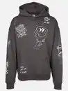Bild 1 von Herren Hoodie mit coolem Print Grau