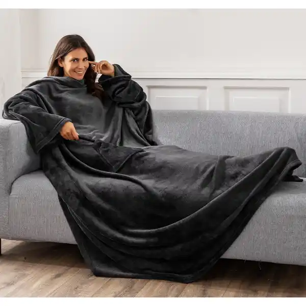 Bild 3 von Kuschelige Decke mit Ärmeln