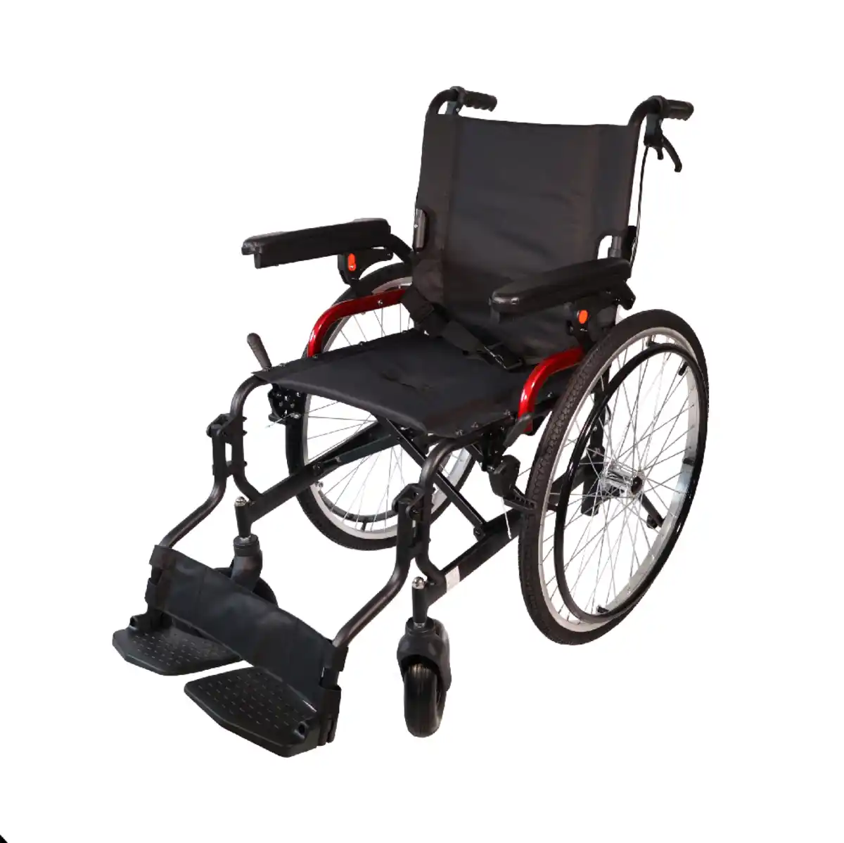 Bild 4 von Aluminium Rollstuhl AT52306P mit pneumatischen Rädern, faltbar