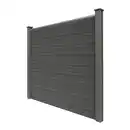 Bild 1 von WPC-Sichtschutzzaun CORTEZA - 3x Element + 4x Pfosten - Grau