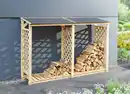 Bild 1 von Brennholzregal Outdoor aus Tannenholz, ca. 234 x 68 x 148 cm
