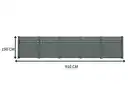 Bild 2 von WPC-Sichtschutzzaun Valla - mit Aluminium-Design 5x Element + 6x Pfosten - Grau