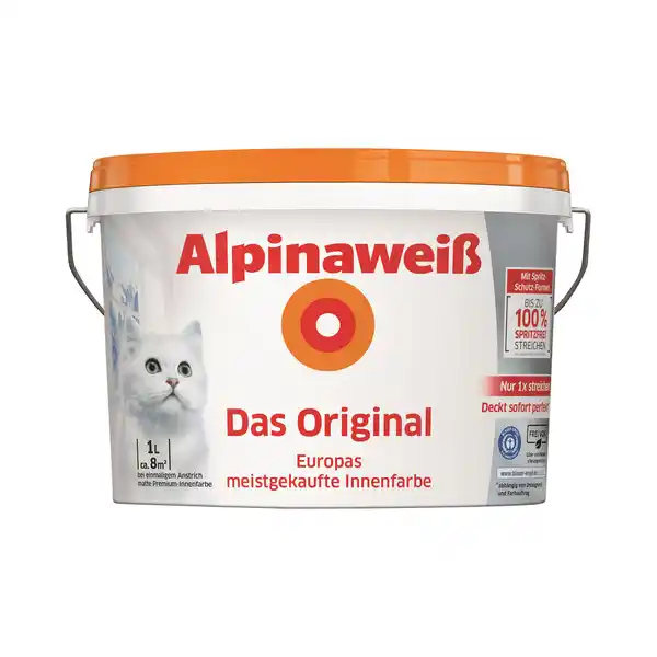 Bild 1 von Innenfarbe 'Alpinaweiß' matt 1 l