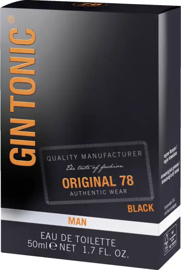 Bild 2 von Gin Tonic Man Original 78 Black, EdT 50 ml