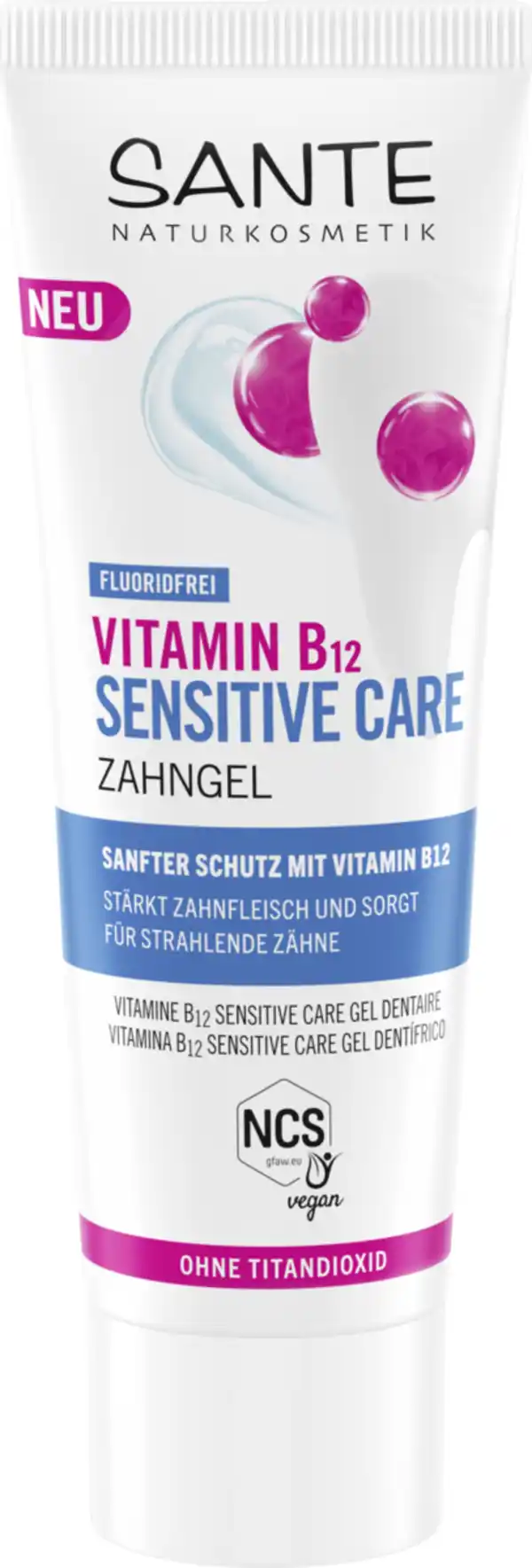Bild 1 von Sante Vitamin B12 Sensitive Care Zahngel, 75 ml