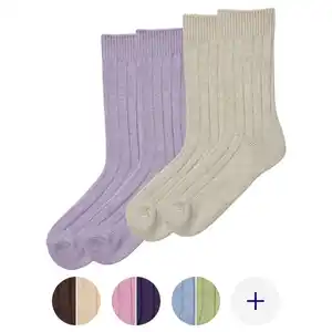 UP2FASHION Damen-/Herren-Home-Socken 2er-Pack