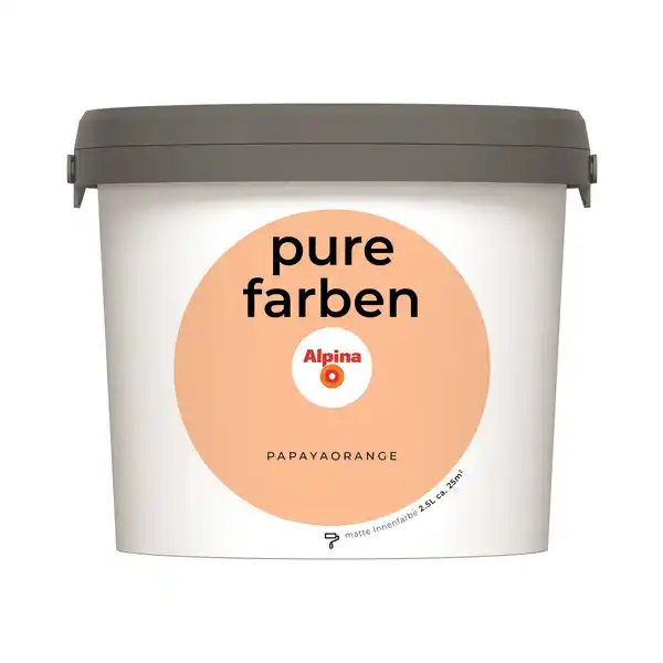 Bild 1 von Alpina Wandfarbe 'Pure Farben' papayaorange matt 2,5 l