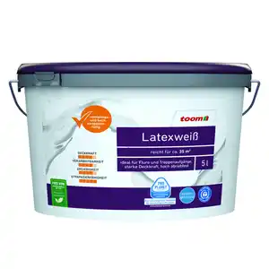 toom Latexweiß seidenglänzend 5 l