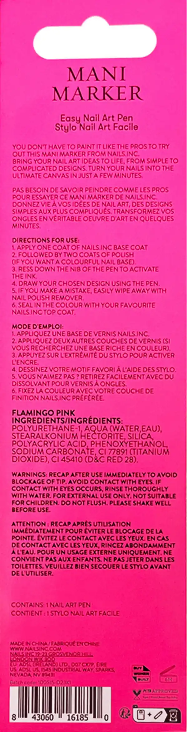 Bild 2 von Nails.INC Mani Marker Neon Pink, 2 ml
