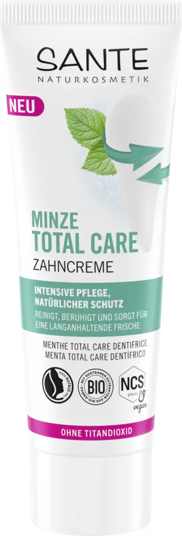 Bild 1 von Sante Minze Total Care Zahncreme, 75 ml