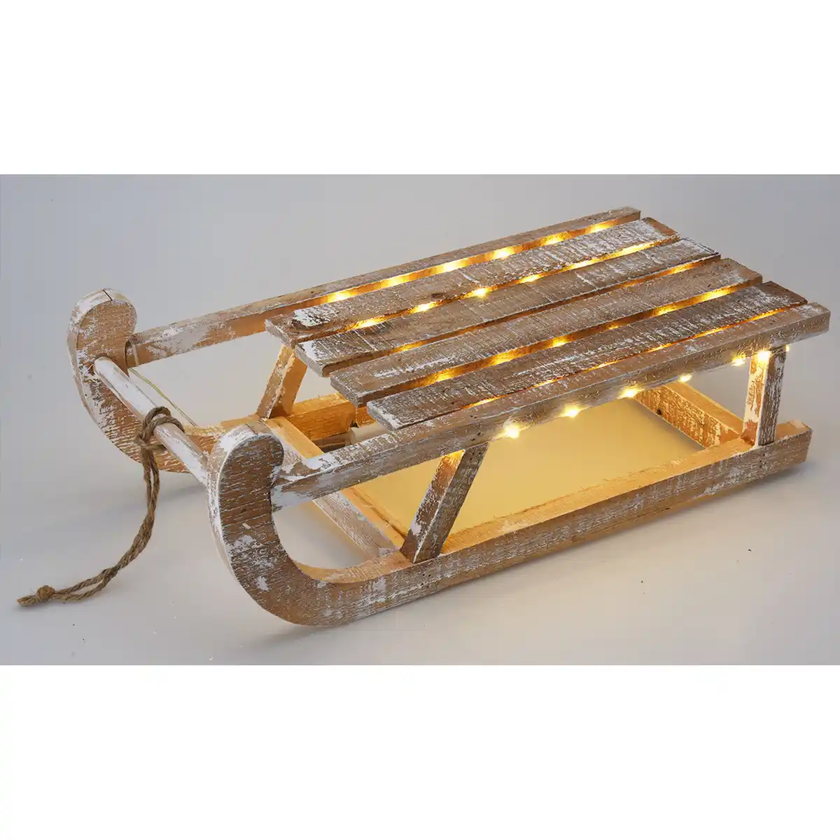 Bild 1 von LED-Holzschlitten 50 x 24 x 16 cm