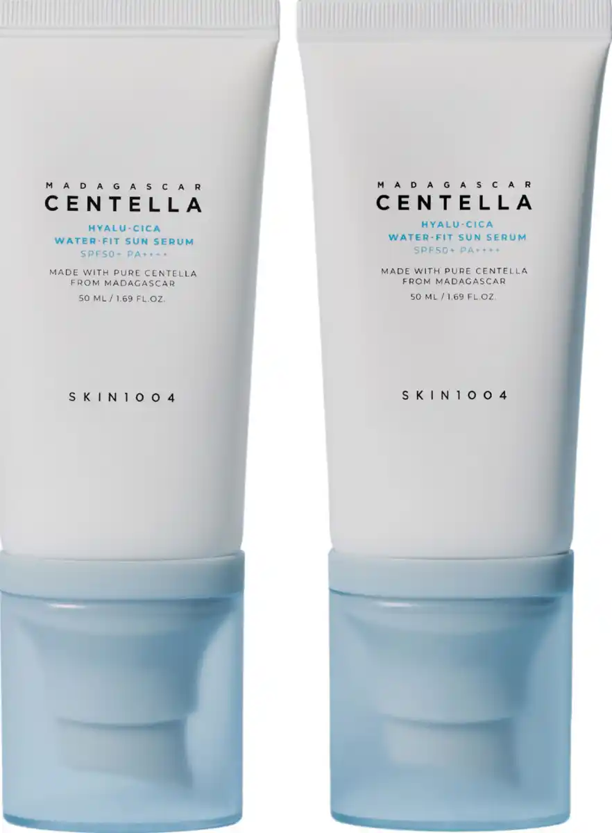 Bild 2 von SKIN1004 Madagascar Centella Hyalu-Cica Water-Fit Sun Serum Twin Pack LSF50+, 100 ml