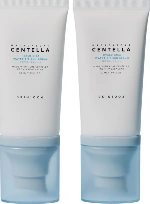 Bild 2 von SKIN1004 Madagascar Centella Hyalu-Cica Water-Fit Sun Serum Twin Pack LSF50+, 100 ml