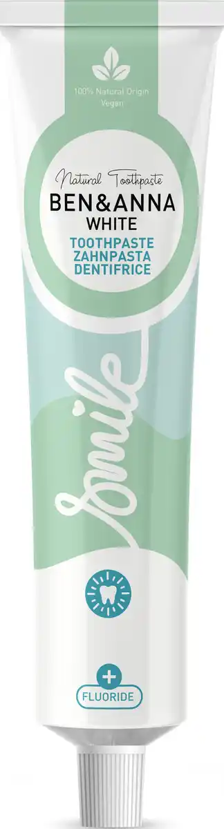 Bild 2 von Ben&Anna Toothpaste Tube White mit Flourid, 75 ml