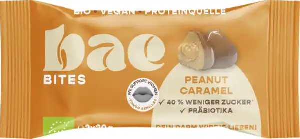 Bild 1 von bae Bio bites peanut caramel, 40 g