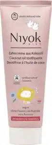 Niyok Kinderzahncreme strawberry & raspberry, 75 ml