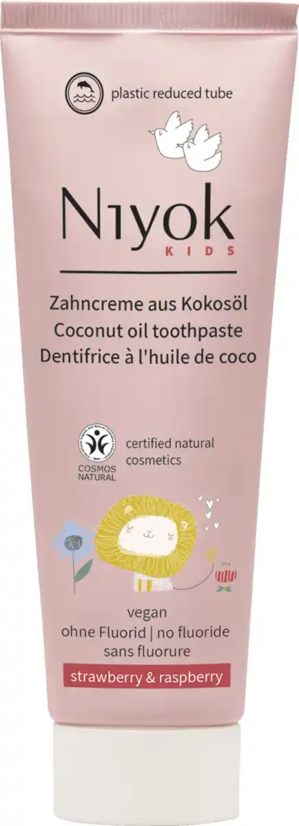 Bild 1 von Niyok Kinderzahncreme strawberry & raspberry, 75 ml