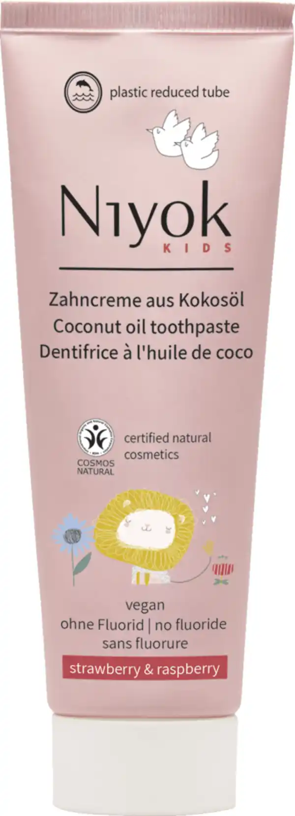 Bild 1 von Niyok Kinderzahncreme strawberry & raspberry, 75 ml