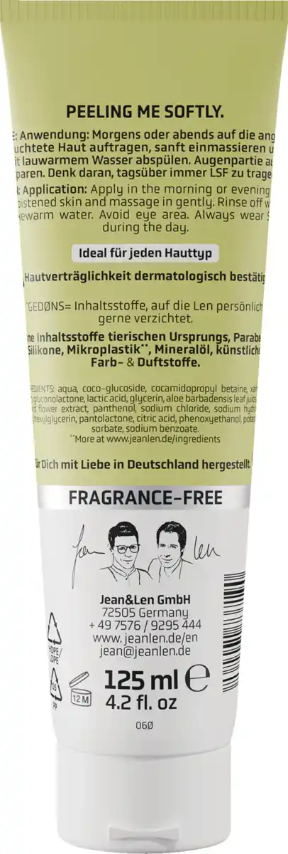 Bild 2 von Jean&Len Peeling Gel Cleanser, 125 ml