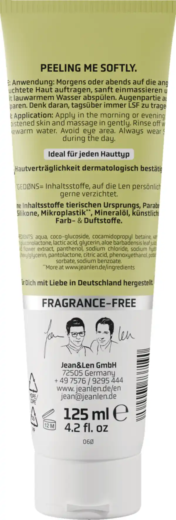 Bild 2 von Jean&Len Peeling Gel Cleanser, 125 ml