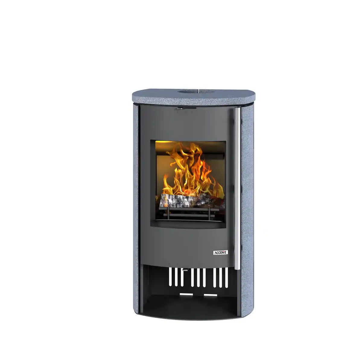 Bild 1 von Accente International Kaminofen 'Nyborg 4.0 GTS' grau 7 kW